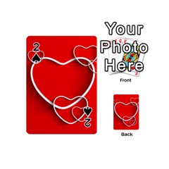 Heart Love Valentines Day Red Playing Cards 54 (mini) 