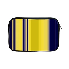 Yellow Blue Background Stripes Apple Ipad Mini Zipper Cases by Simbadda