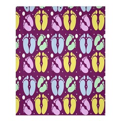 Baby Feet Patterned Backing Paper Pattern Shower Curtain 60  X 72  (medium)  by Simbadda