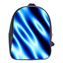 Grunge Blue White Pattern Background School Bags(large)  by Simbadda