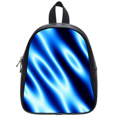 Grunge Blue White Pattern Background School Bags (small)  by Simbadda