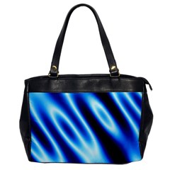 Grunge Blue White Pattern Background Office Handbags by Simbadda