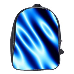 Grunge Blue White Pattern Background School Bags (xl) 