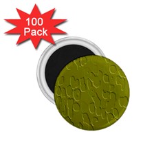 Olive Bubble Wallpaper Background 1.75  Magnets (100 pack) 