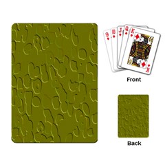 Olive Bubble Wallpaper Background Playing Card
