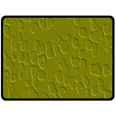 Olive Bubble Wallpaper Background Fleece Blanket (Large) 