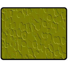 Olive Bubble Wallpaper Background Double Sided Fleece Blanket (Medium) 