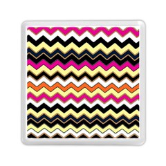 Colorful Chevron Pattern Stripes Pattern Memory Card Reader (square)  by Simbadda