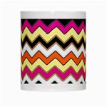 Colorful Chevron Pattern Stripes Pattern White Mugs Center