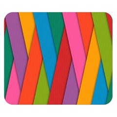 Colorful Lines Pattern Double Sided Flano Blanket (small) 