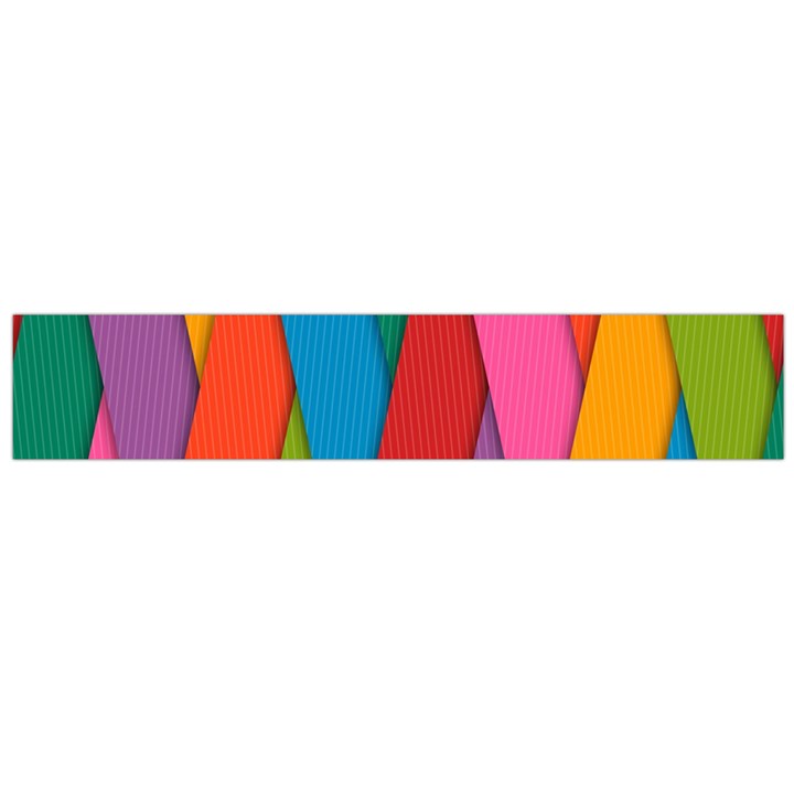 Colorful Lines Pattern Flano Scarf (Large)