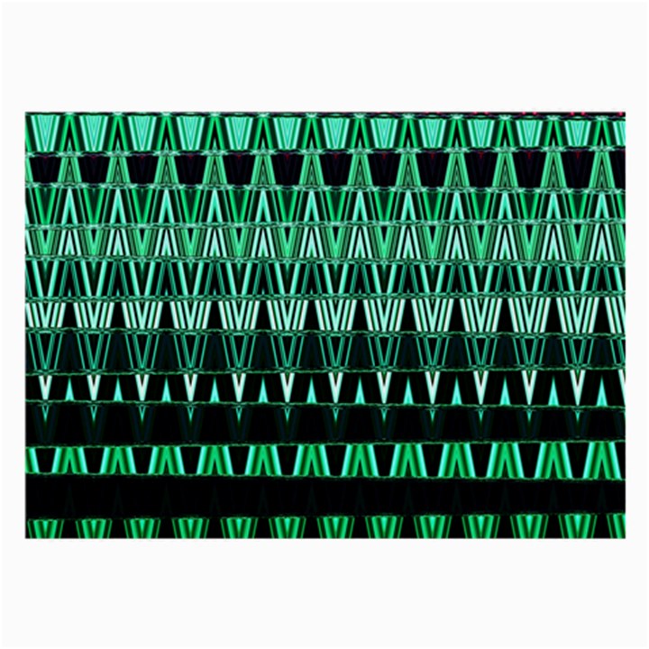 Green Triangle Patterns Large Glasses Cloth (2-Side)