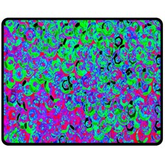 Green Purple Pink Background Fleece Blanket (Medium) 