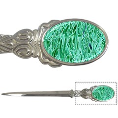 Green Background Pattern Letter Openers by Simbadda