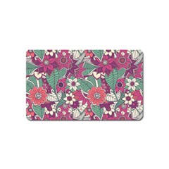 Seamless Floral Pattern Background Magnet (name Card) by TastefulDesigns