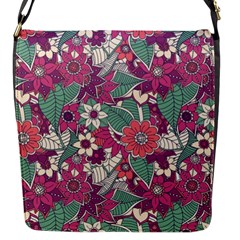 Seamless Floral Pattern Background Flap Messenger Bag (s) by TastefulDesigns