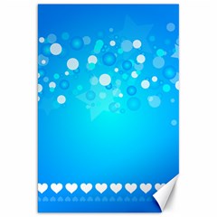 Blue Dot Star Canvas 20  X 30   by Simbadda