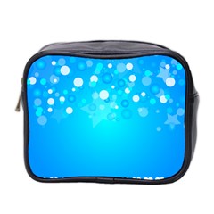 Blue Dot Star Mini Toiletries Bag 2-side by Simbadda
