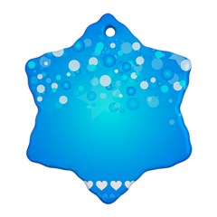 Blue Dot Star Ornament (snowflake) by Simbadda