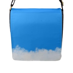 Blue Sky Clouds Day Flap Messenger Bag (l) 