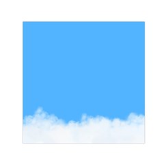 Blue Sky Clouds Day Small Satin Scarf (square) by Simbadda