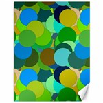 Green Aqua Teal Abstract Circles Canvas 36  x 48   35.26 x46.15  Canvas - 1