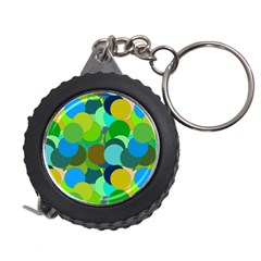 Green Aqua Teal Abstract Circles Measuring Tapes by Simbadda