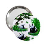 Cute Panda Cartoon 2.25  Handbag Mirrors Front