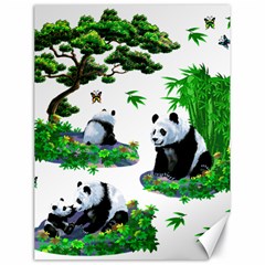 Cute Panda Cartoon Canvas 18  X 24   by Simbadda