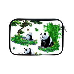 Cute Panda Cartoon Apple Ipad Mini Zipper Cases by Simbadda