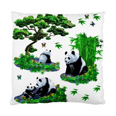 Cute Panda Cartoon Standard Cushion Case (two Sides) by Simbadda