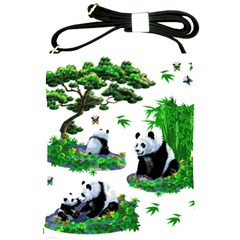 Cute Panda Cartoon Shoulder Sling Bags by Simbadda