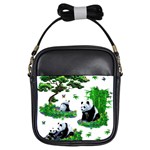 Cute Panda Cartoon Girls Sling Bags Front