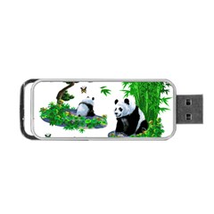 Cute Panda Cartoon Portable Usb Flash (two Sides) by Simbadda