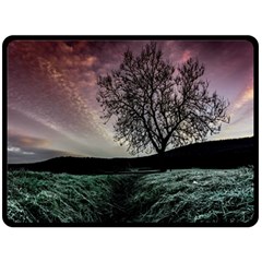 Sky Landscape Nature Clouds Fleece Blanket (large) 