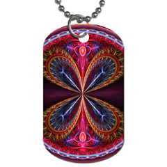 3d Abstract Ring Dog Tag (two Sides)