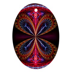 3d Abstract Ring Oval Ornament (two Sides) by Simbadda
