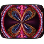 3d Abstract Ring Fleece Blanket (Mini) 35 x27  Blanket