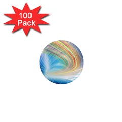 Glow Motion Lines Light 1  Mini Magnets (100 Pack)  by Alisyart