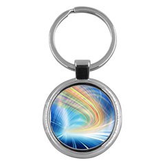 Glow Motion Lines Light Key Chains (round) 