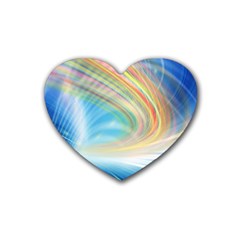 Glow Motion Lines Light Heart Coaster (4 Pack) 