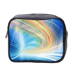 Glow Motion Lines Light Mini Toiletries Bag 2-side