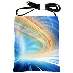 Glow Motion Lines Light Shoulder Sling Bags