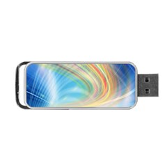 Glow Motion Lines Light Portable Usb Flash (one Side)
