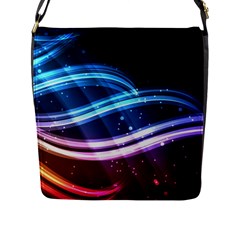 Illustrations Color Purple Blue Circle Space Flap Messenger Bag (l)  by Alisyart