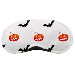 Halloween Seamless Pumpkin Bat Orange Black Sinister Sleeping Masks
