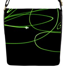 Light Line Green Black Flap Messenger Bag (s) by Alisyart