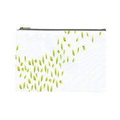 Leaves Leaf Green Fly Landing Cosmetic Bag (large) 