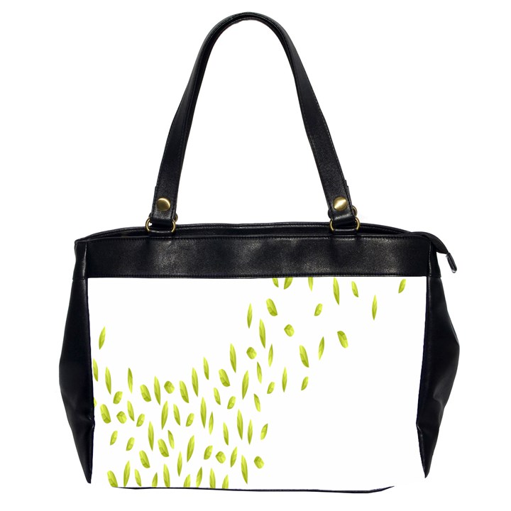 Leaves Leaf Green Fly Landing Office Handbags (2 Sides) 