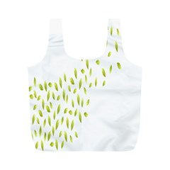 Leaves Leaf Green Fly Landing Full Print Recycle Bags (m)  by Alisyart
